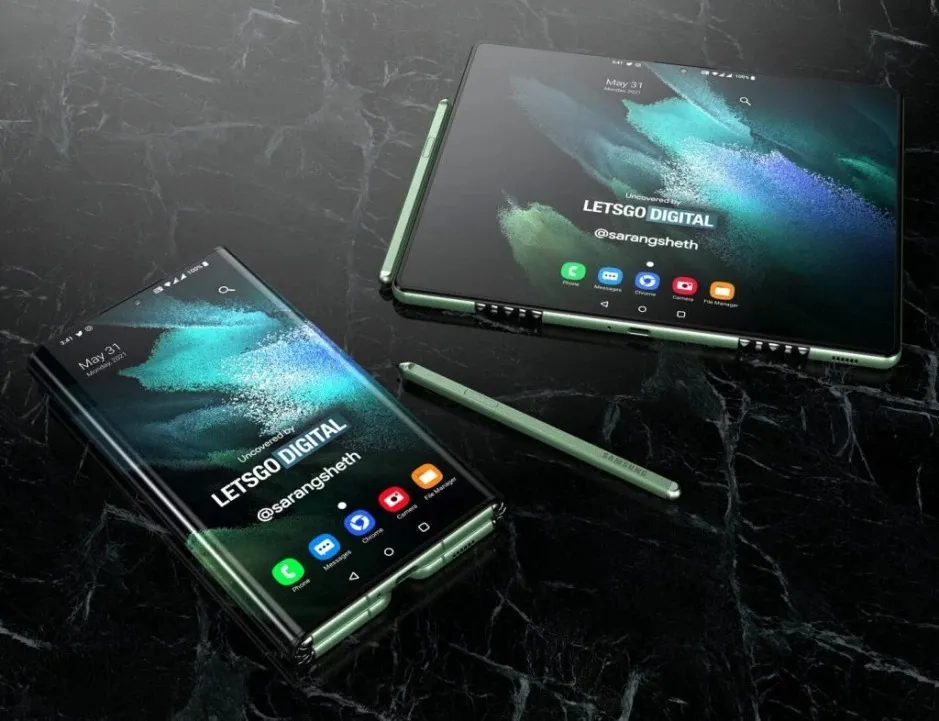 Lộ diện hình ảnh render của Galaxy Z Fold Tab