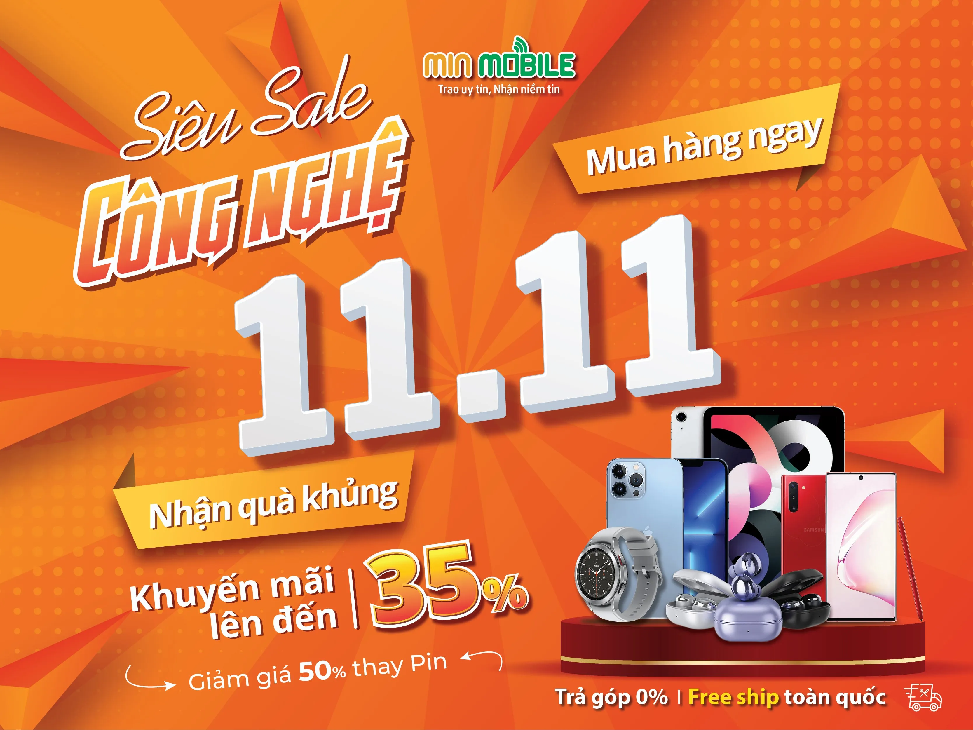 Chào đón 11.11 – Siêu sale công nghệ