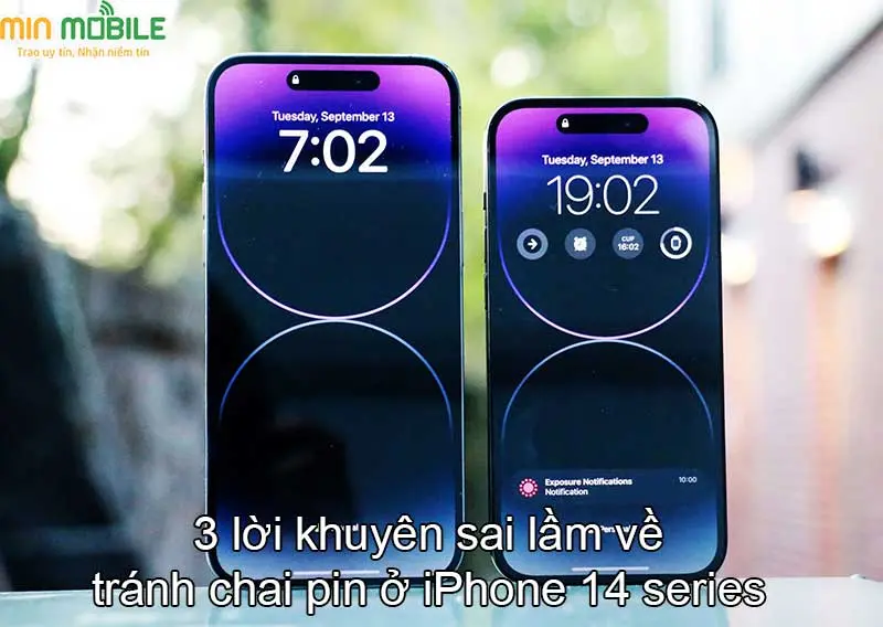 3 lời khuyên sai lầm về tránh chai pin trên iPhone 14 series cũ