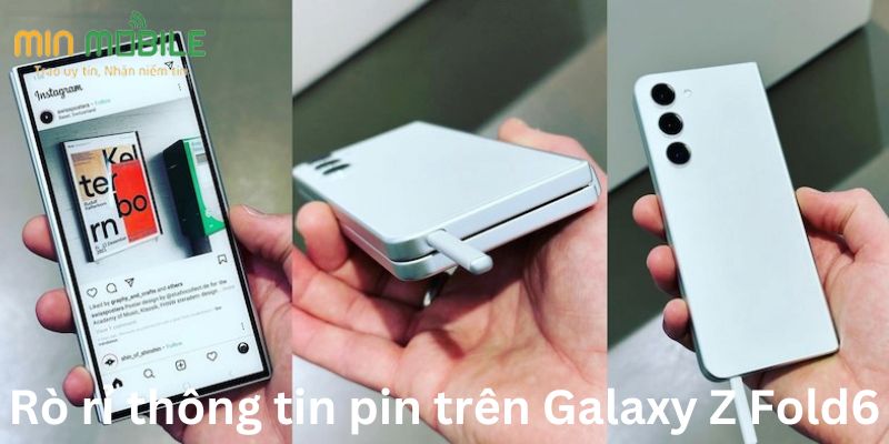 Rò rỉ thông tin pin trên Galaxy Z Fold6