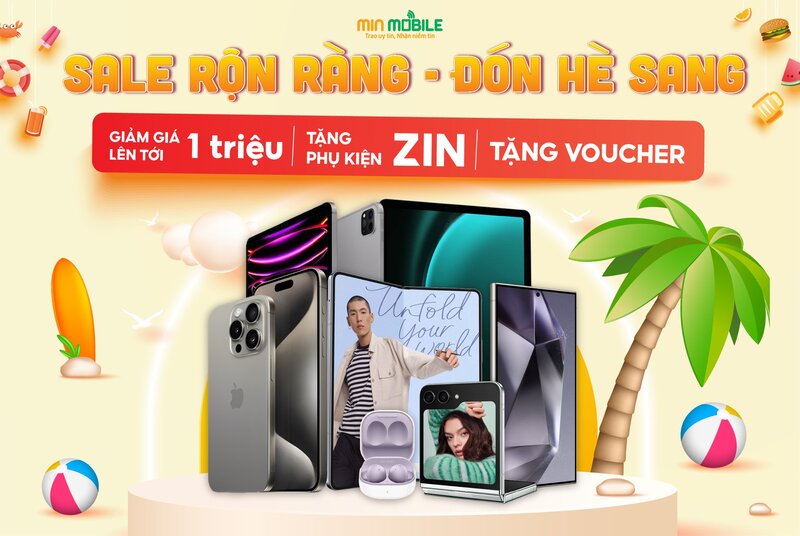 Chương trình Sale Rộn Ràng- Đón Hè Sang tại Min Mobile