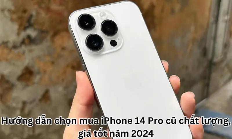 Hướng dẫn chọn mua iPhone 14 Pro cũ chất lượng, giá tốt năm 2024