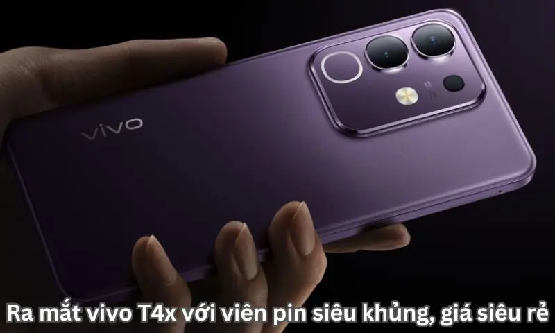 Ra mắt vivo T4x với viên pin siêu khủng, giá siêu rẻ