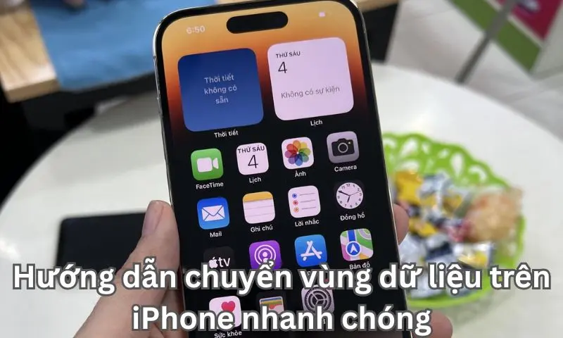 Hướng dẫn chuyển vùng dữ liệu trên iPhone nhanh chóng