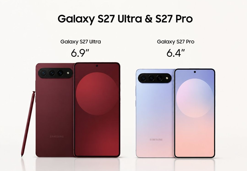 Galaxy S27 Ultra lộ thiết kế camera ngang, các nâng cấp mới